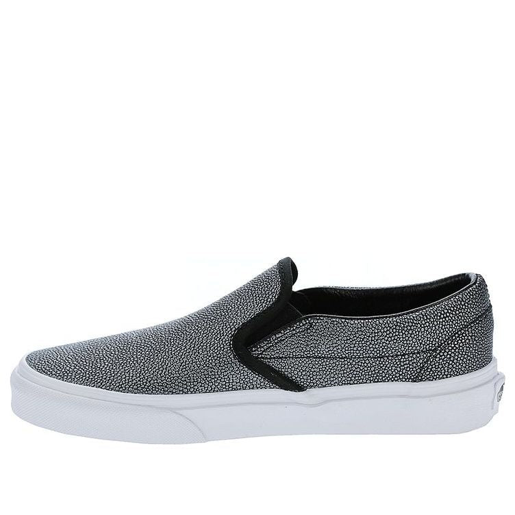 Vans Classic Slip-On Stylish Lightweight Cozy Low Top Casual Skate Shoes Gray VN0004MPJQY