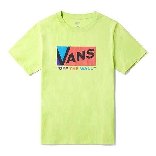 (WMNS) Vans Logo Printing Round-neck Yellow VN0A3ZOCTCY