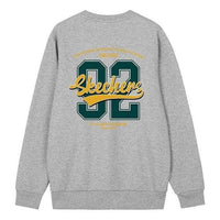 Skechers Number Printed Crew Sweatshirt 'Grey Black White' L422U228