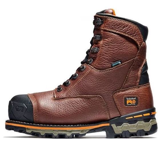 Timberland Pro Boondock 8-Inch Composite Toe Waterproof Work Boots 'Brown' 89628214
