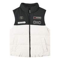 Skechers Casual Fashion Down Vest 'Black White' L422M095-0074