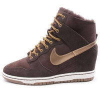 (WMNS) Nike Dunk Sky High PRM 'Brown White' 548737-200