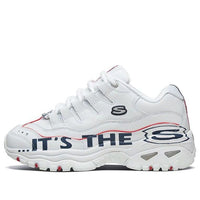 (WMNS) Skechers Energy Running Shoes White/Blue 13407-WNVR