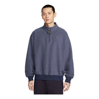 Nike Solo Swoosh Fleece 1/4-Zip Top 'Midnight Navy' IQ3975-410