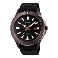 Men's CASIO Quartz Movement Stainless Steel Case Black Dial 100 Meter Waterproof Watch Analog Mens MTD-1073-1A3V