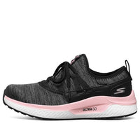 (WMNS) Skechers Go Run Steady 'Grey Pink' 128040-BKPK