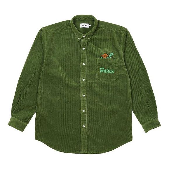 PALACE Toony Embroidered Long Sleeves Shirt Unisex Green P20SHT016