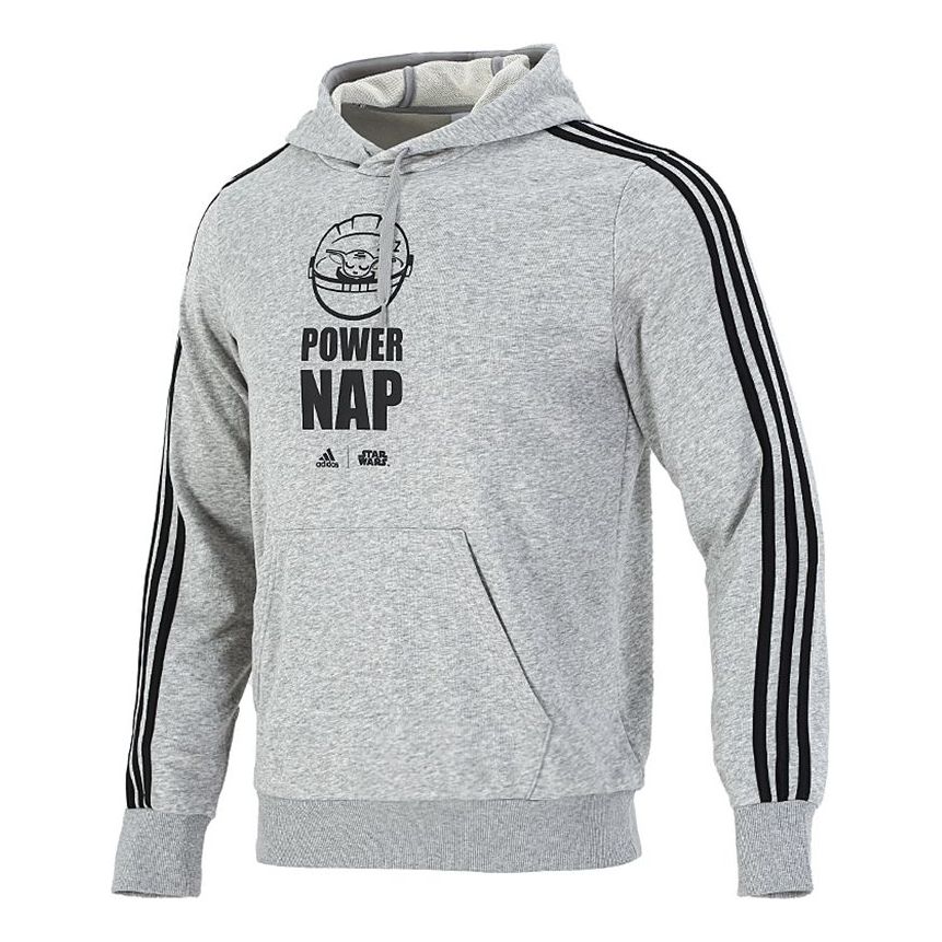 Men's adidas x Star Wars Crossover Stripe Alphabet Logo Sports Gray GS6320