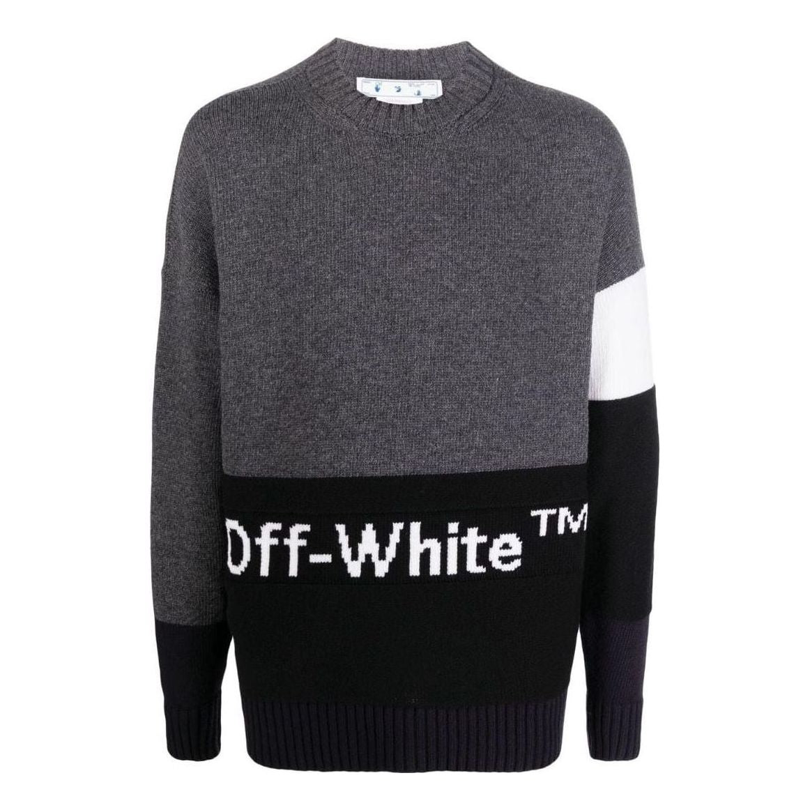 Off-White Color Block Off Crewneck OMHE048C99KNI001070