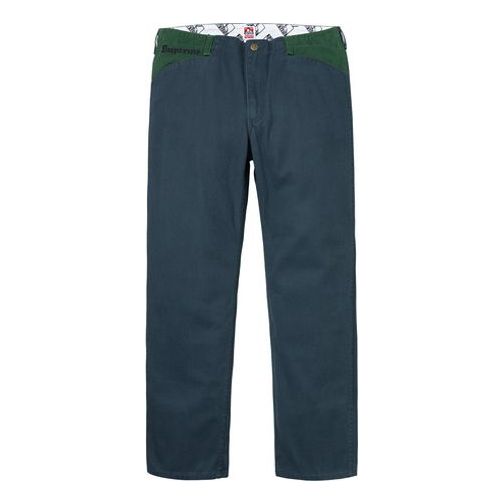 Supreme FW19 Week 3 x Ben Davis Work Pant Crossover Blue Green Contrasting Colors Cargo Long Pants Unisex SUP-FW19-408