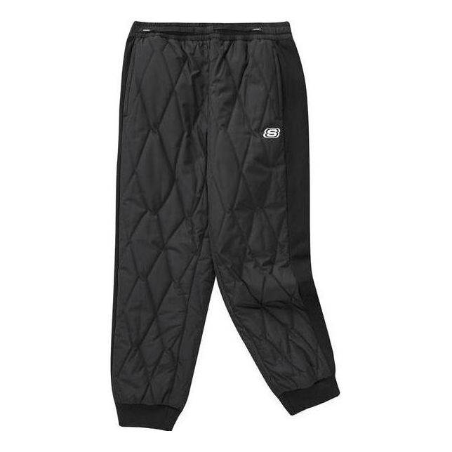 (GS) Skechers Letter Printed Woven Drawstring Pants 'Black Navy' L422K085