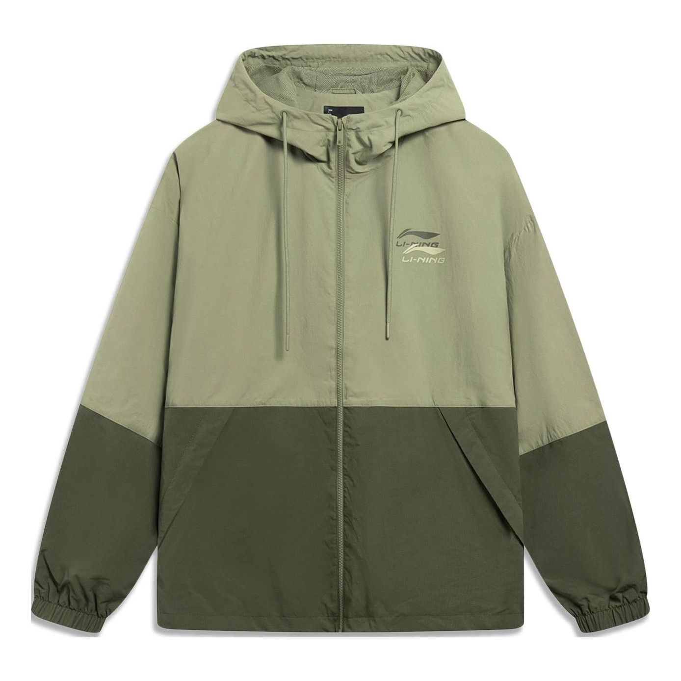 Li-Ning Graphic Color Block Windbreaker 'Green' AFDT523-3
