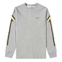 Off-White Back Arrows Sketch Mens Long Sleeve 'Grey Yellow' OMAB001E181850250760