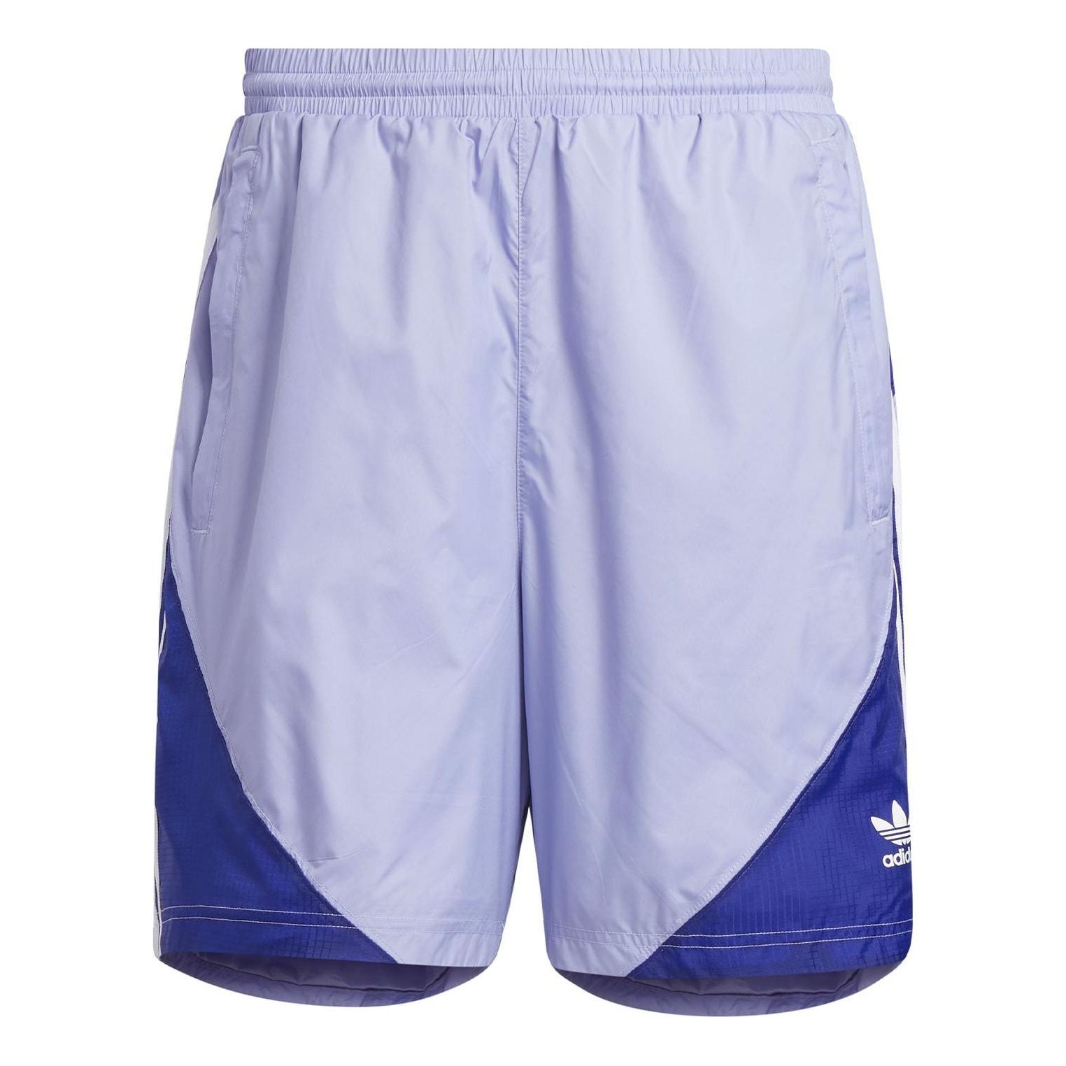 adidas originals Splicing logo Printing Elastic Waistband Casual Shorts Blue HC2099