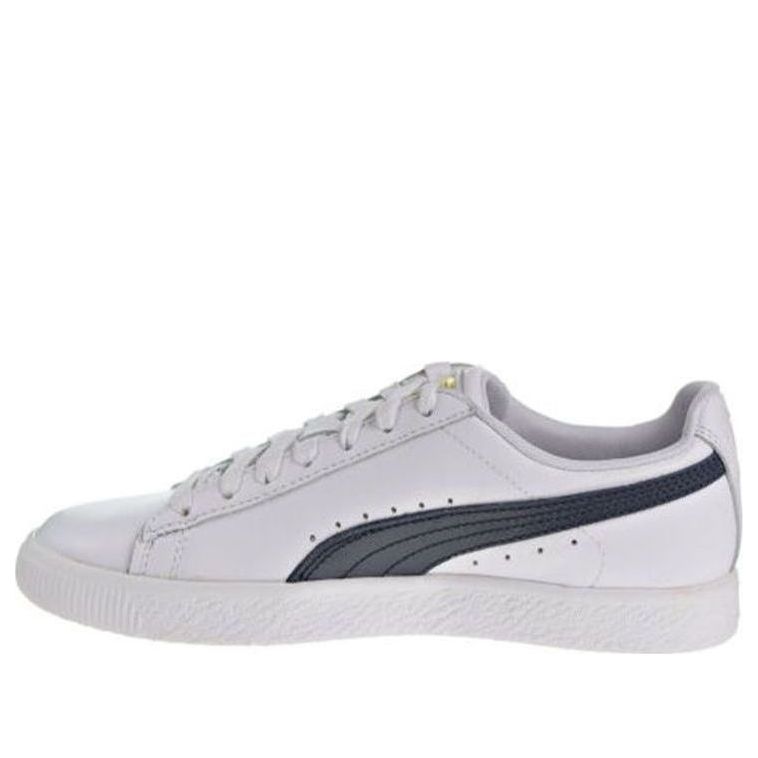 (WMNS) PUMA Clyde Core Leather Foil 'White Navy' 364670-02
