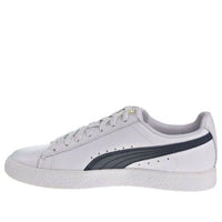 (WMNS) PUMA Clyde Core Leather Foil 'White Navy' 364670-02