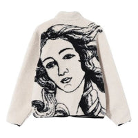 Stussy Venus Jacqrd Sherpa Jacket 'Creamy' 118437F