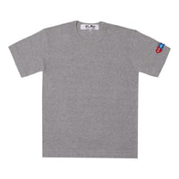 (WMNS) COMME des GARCONS PLAY FW25 Double Heart T-Shirt 'Grey' AZ-T327-051-2