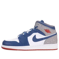 (GS) Air Jordan 1 Mid 'True Blue' 554725-107