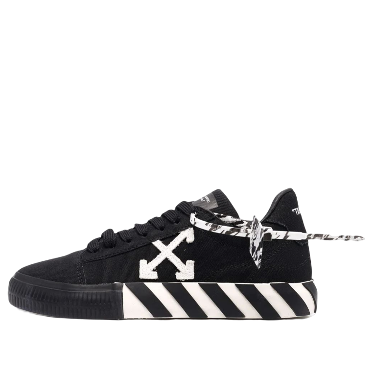 (WMNS) Off-White Vulcanized low-top Sneakers 'White Black ' OWIA178F21FAB0011001