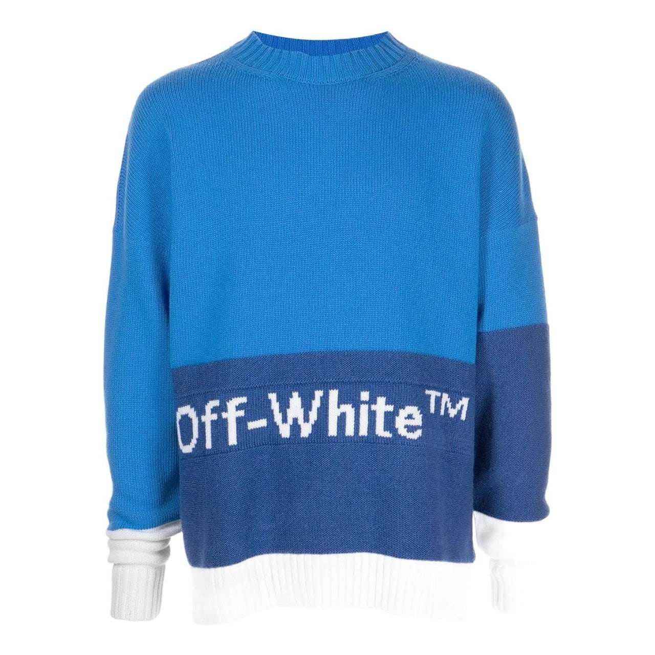 Off-White Color Block Off Crewneck OMHE048F22KNI0014501