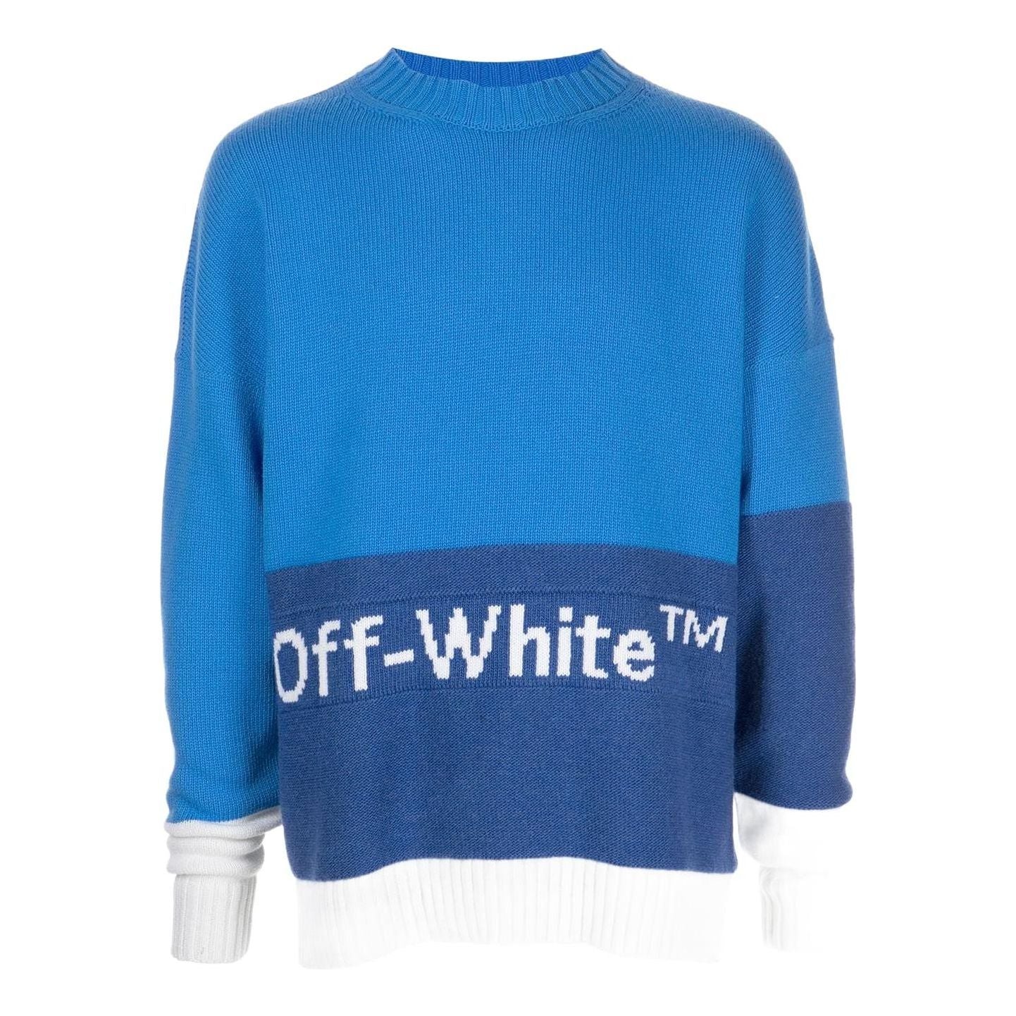 Off-White Color Block Off Crewneck OMHE048F22KNI0014501