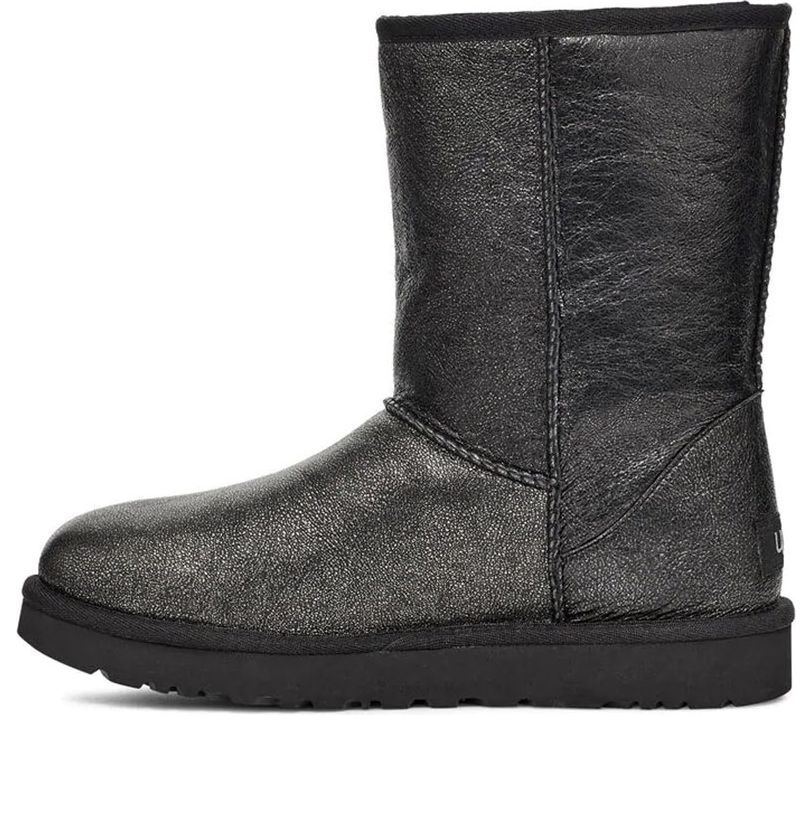 (WMNS) UGG Classic Short II Iridescent Black 1112503-BLK