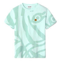 KENZO SS21 Printing Tiger Head Short Sleeve Green T-Shirt FB52TS8404SG-58