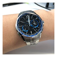 CASIO Blue DialSilver Strap Blue DialSilver Strap Mens BlueSilver Analog OCW-S3400-1AJF