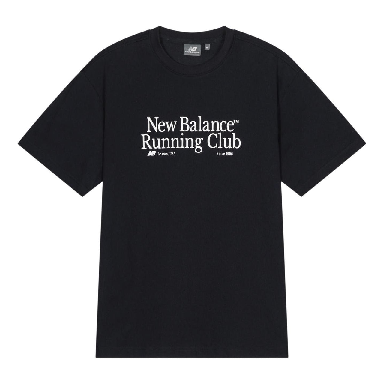 New Balance Running Club Graphic T-shirt Asia Sizing 'Black' NEE11251-BK