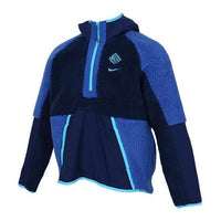 Nike fleece hooded half-zip jacket 'Blue' DH4907-492