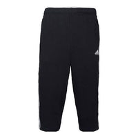 adidas Classic Stripe Casual Cropped Pants Black BK7472