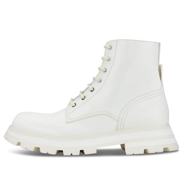 (WMNS) Alexander McQueen Wander Boot 'White' 657569WHZ809231
