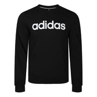 Men's adidas neo Side Alphabet Pullover Black EI4708
