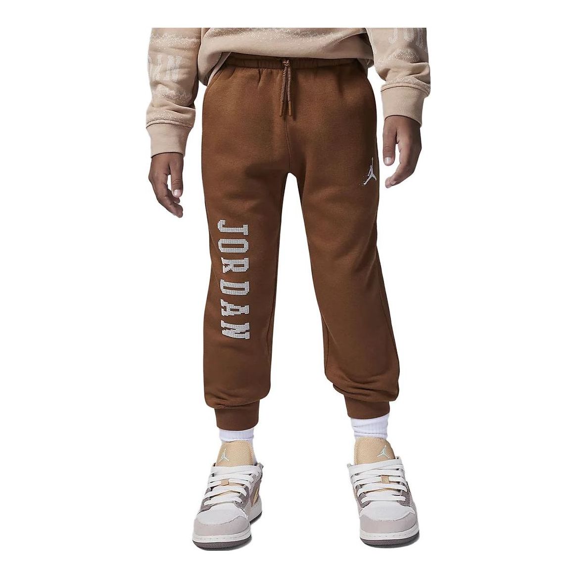 (GS) Air Jordan MJ Essentials Member Sweatpants 'Brown White' FV5648-281