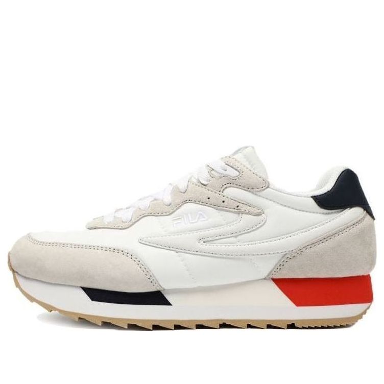 FILA Modulus Low Top Running Shoes White/Red/Grey 1RM01578D_077