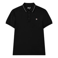 Men's FILA Business Casual Short Sleeve polo Black Polo Shirt F11M128106F-BK