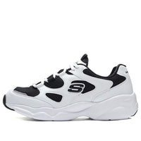 (WMNS) Skechers D'Lites Airy Low-Top Daddy Shoes White/Black 88888364-WBK