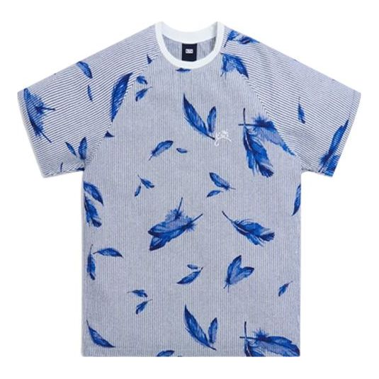KITH Howard Seersucker Shirt Printing Short Sleeve Unisex Blue KH3751-102