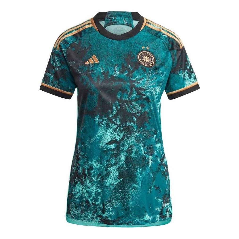 (WMNS) adidas Germany Team 23 Away Jersey Asia Sizing 'Teal' HZ8273