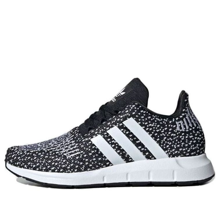(GS) adidas Swift Run J 'Black White' EF5938