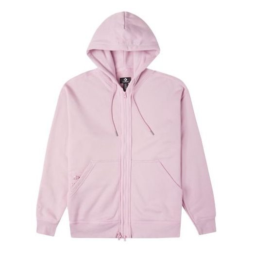 Converse Solid Color Zipper Long Sleeves Hooded Jacket Asia Sizing 'Pink Purple' 10022002-A02
