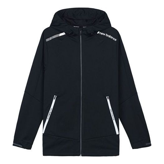 New Balance Men's New Balance Casual hooded track Jacket Black AMJ91301-BK