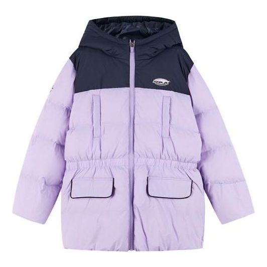 (GS) Skechers Warm Long Sleeve Down Jacket 'Purple Black' P422G014