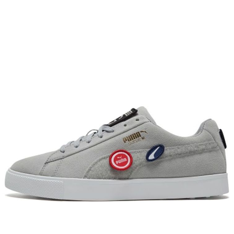 PUMA Suede G Patch Le Retro Low Tops Casual Skateboarding Shoes Unisex Gray 192530-02