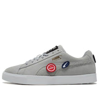 PUMA Suede G Patch Le Retro Low Tops Casual Skateboarding Shoes Unisex Gray 192530-02