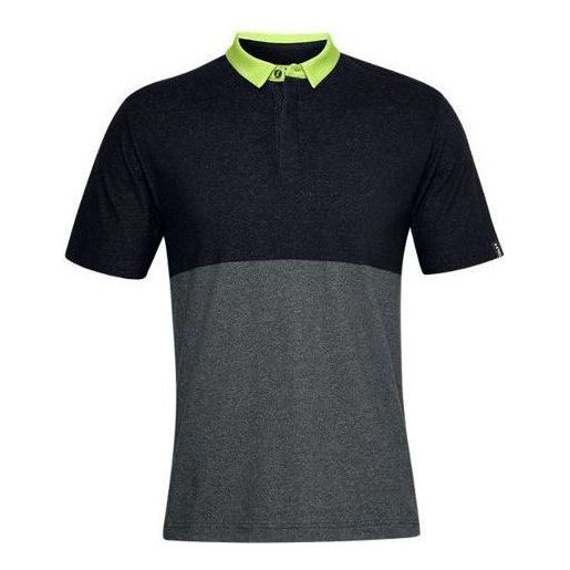 Under Armour Range Unlimited Hazard Polo Shirt 'Black Grey' 1359329-001