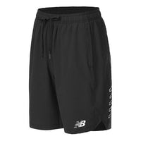 New Balance Tenacity Woven Logo 9 inch Shorts Asia Sizing 'Black White' AMS21014