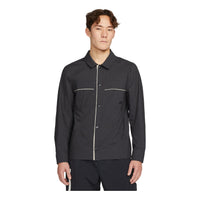 Nike Sportswear Style Essentials Woven Button-Up Top 'Black' DM6640-045