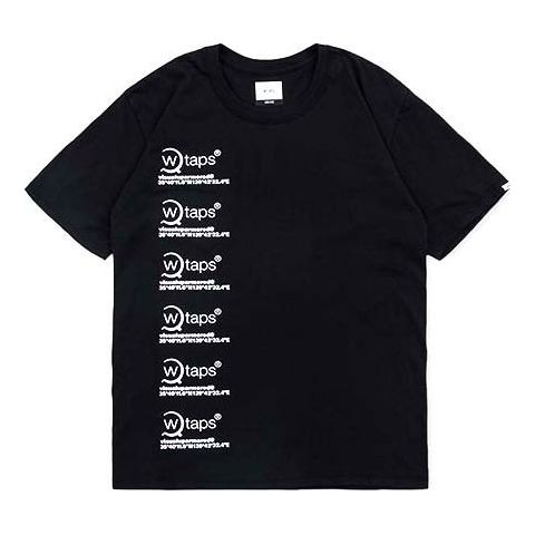 WTAPS Warfare Tee Letters Logo Short-Sleeve Men 191PCDT-ST10S